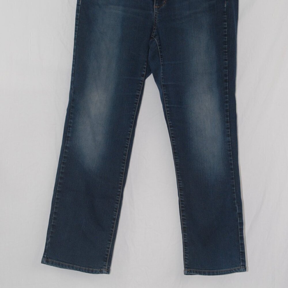 Vintage America Boho Straight Missy 14S/32 Dark Wash Blue Jeans EUC Country - Picture 2 of 9